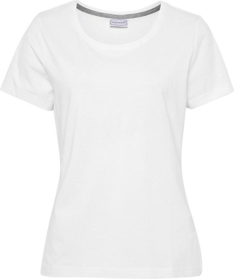 Eastwind T-shirt Korte mouw heup-lang voor vrije tijd van katoen (3-delig Set van 3) - Foto 2