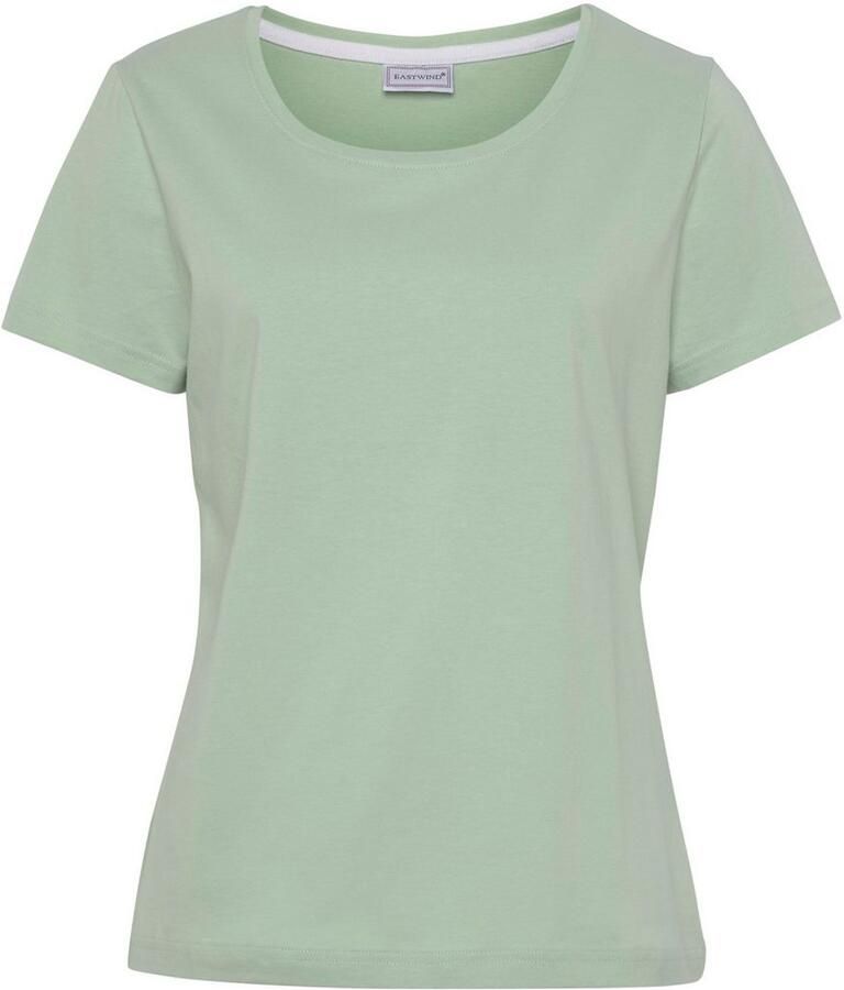 Eastwind T-shirt Korte mouw heup-lang voor vrije tijd van katoen (3-delig Set van 3)