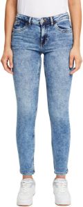 Edc by Esprit Skinny fit jeans met coole washed out- en used effecten