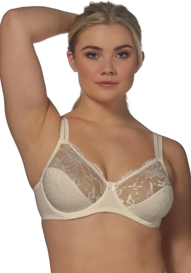 Elbrina Beugel-bh Embroidery brede bandjes zonder cup met beugel met kant vrouwelijk - Foto 6