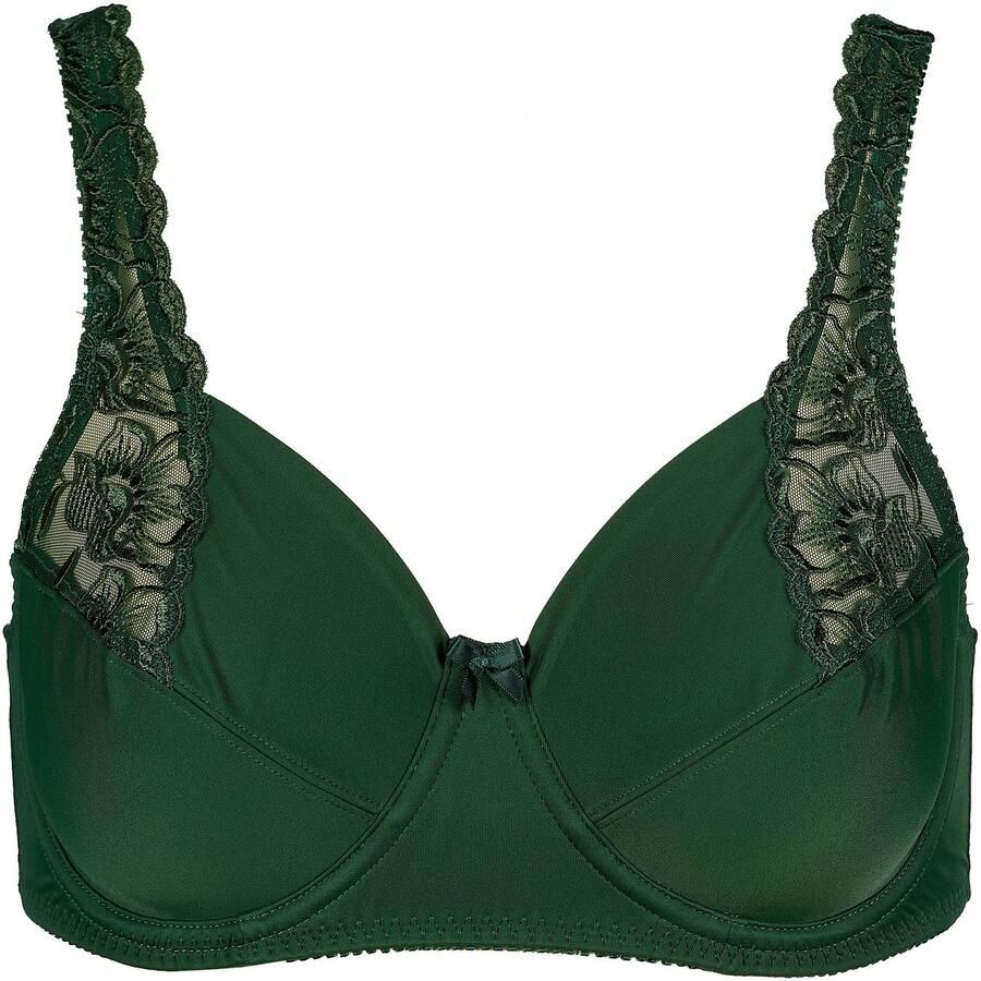 Elbrina Beugel-bh verstelbare bandjes zonder cup met beugel met kant met strik