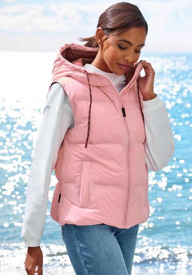 Elbsand Bodywarmer met grote logoprint op de rug - Foto 6