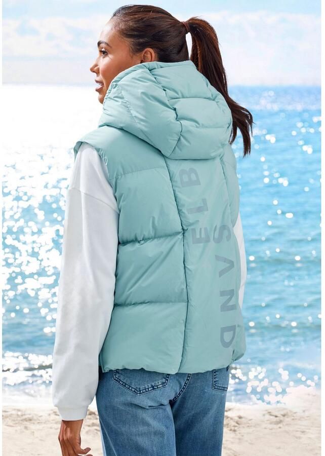 Elbsand Bodywarmer met grote logoprint op de rug - Foto 2