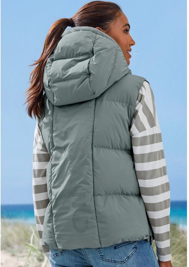 Elbsand Bodywarmer met grote logoprint op de rug - Foto 2
