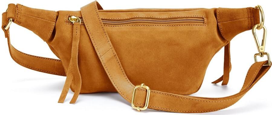 Elbsand Buiktasje Schoudertas van leer borsttas schoudertas crossbody bag - Foto 5