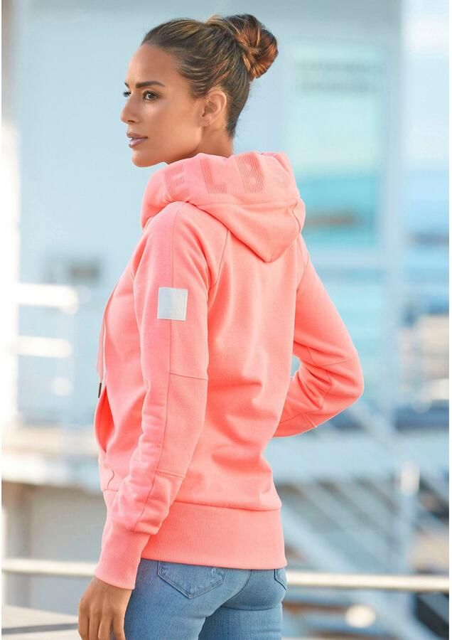 Elbsand Capuchonsweatvest Kelda met logo-print en zakken casual jack sportief-casual - Foto 2