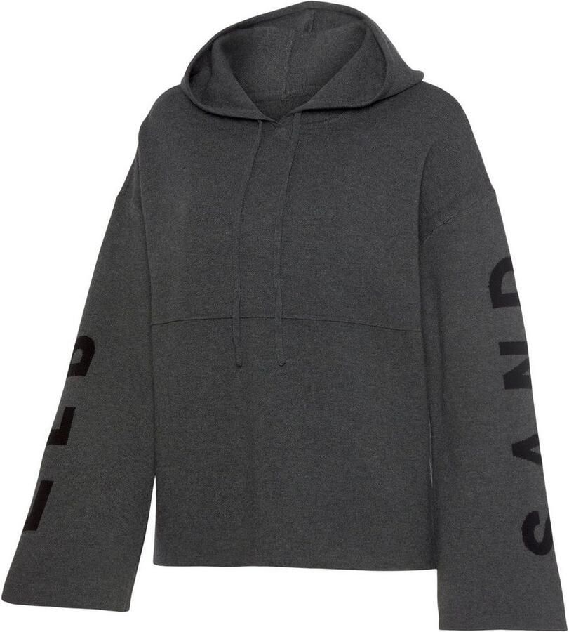 Elbsand Capuchontrui Hoodie met geborduurd logo loungewear
