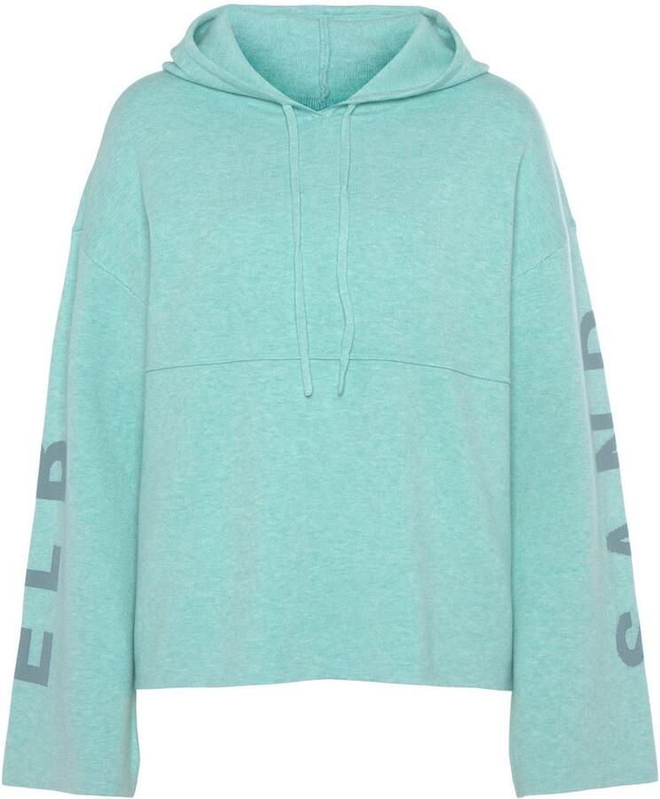 Elbsand Capuchontrui Hoodie met geborduurd logo loungewear