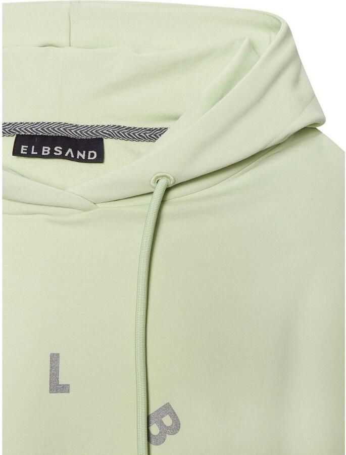 Elbsand Hoodie Darisa met logoprint voor hoodie sportief-casual