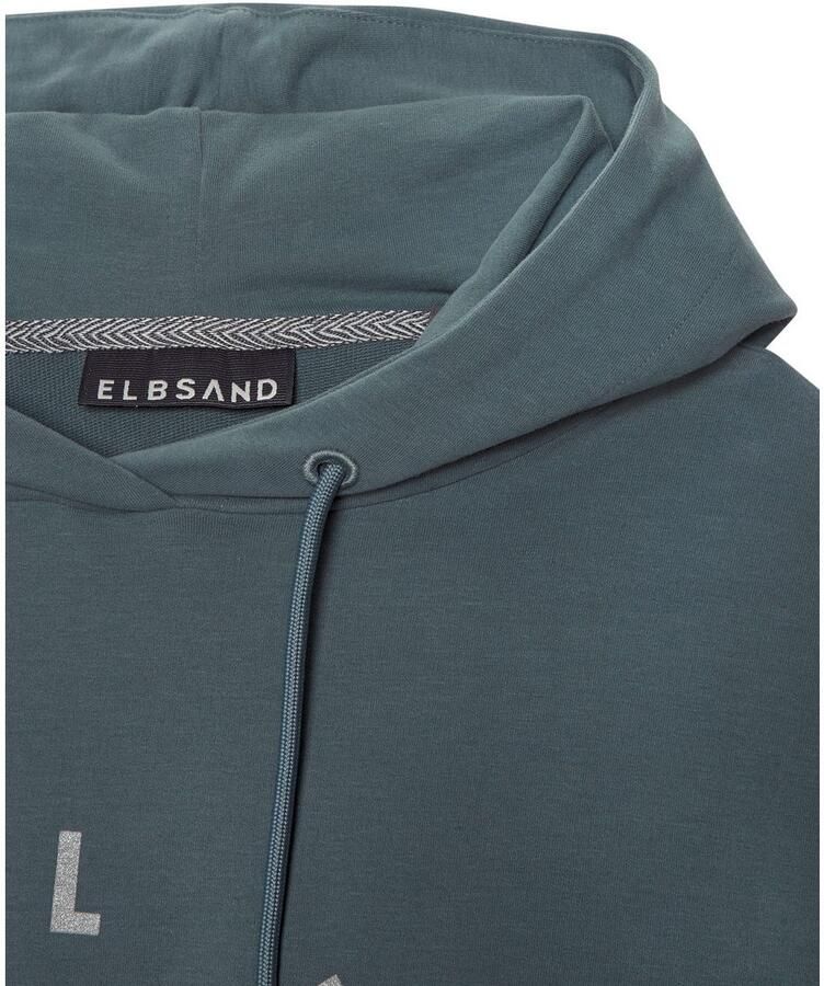 Elbsand Hoodie Darisa met logoprint voor hoodie sportief-casual