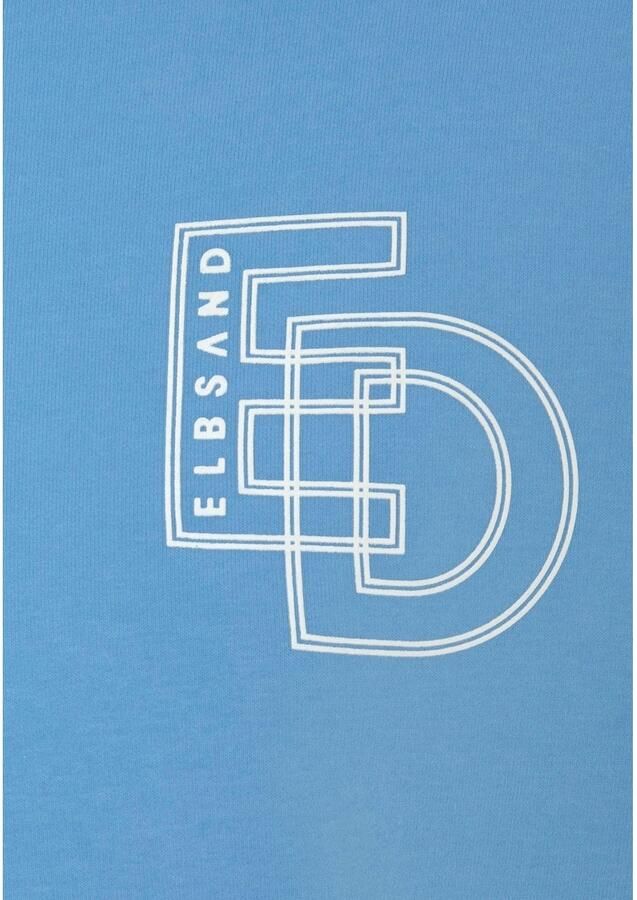 Elbsand Hoodie met grote logoprint op de rug comfortabele hoodie van katoen - Foto 3