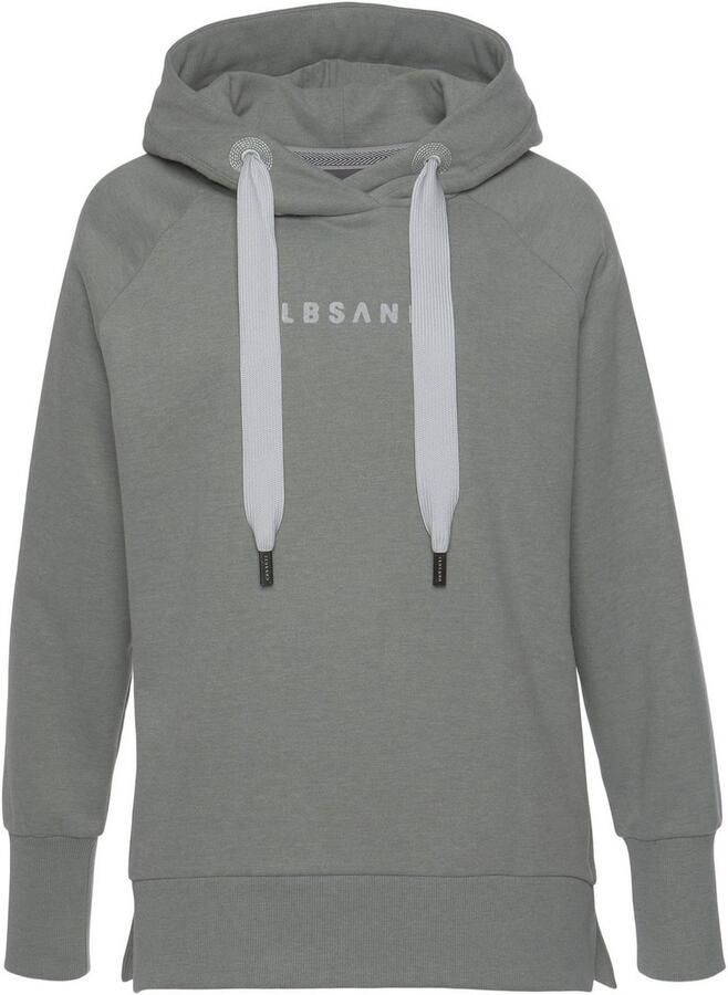 Elbsand Hoodie Svana met logoprint comfortabele hoodie zijslitsen - Foto 3