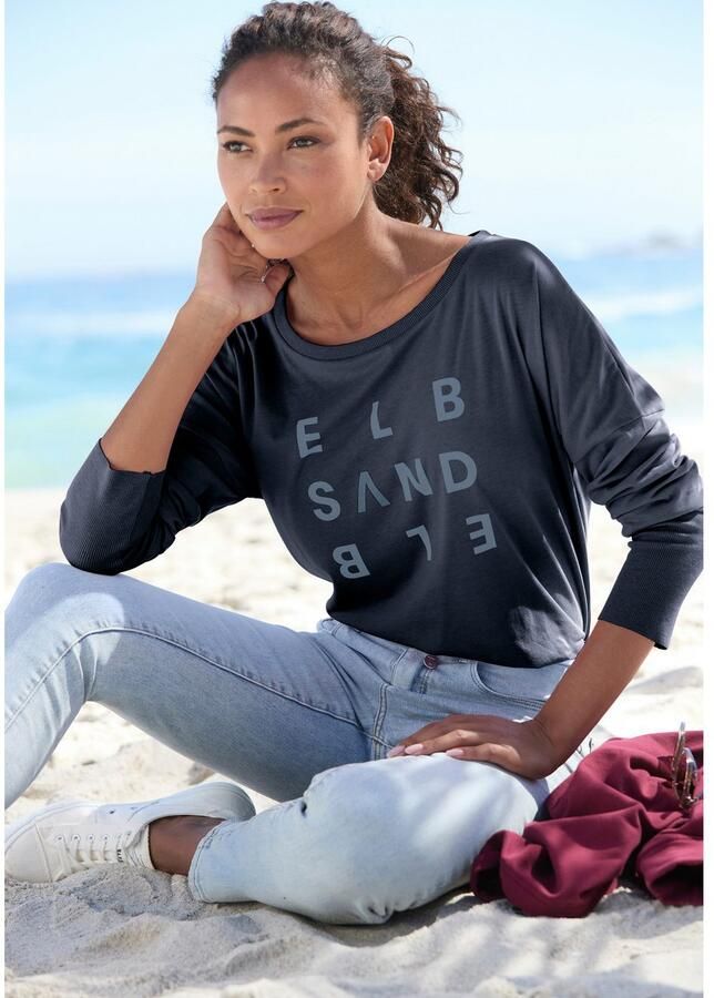 Elbsand Longsleeve Ingiara met logoprint op de voorkant shirt met lange mouwen sportief-casual - Foto 2