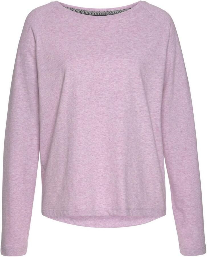 Elbsand Longsleeve Tira met logoprint op de rug shirt met lange mouwen sportief-casual