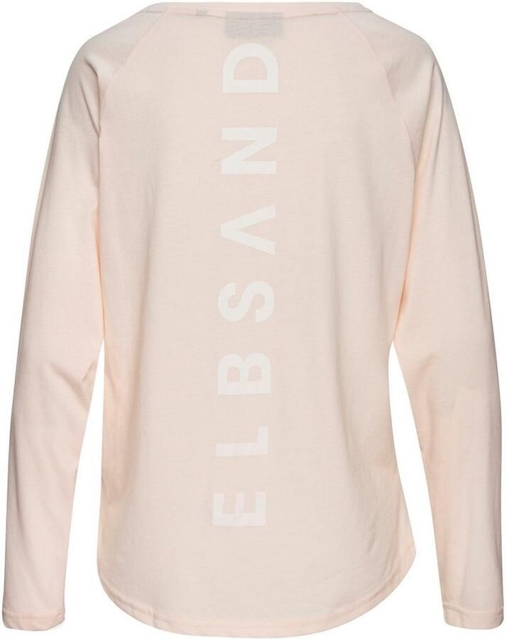 Elbsand Longsleeve Tira met logoprint op de rug shirt met lange mouwen sportief-casual