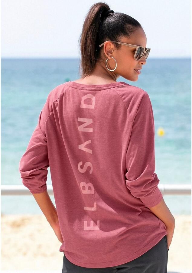 Elbsand Longsleeve Tira met logoprint op de rug shirt met lange mouwen sportief-casual - Foto 6