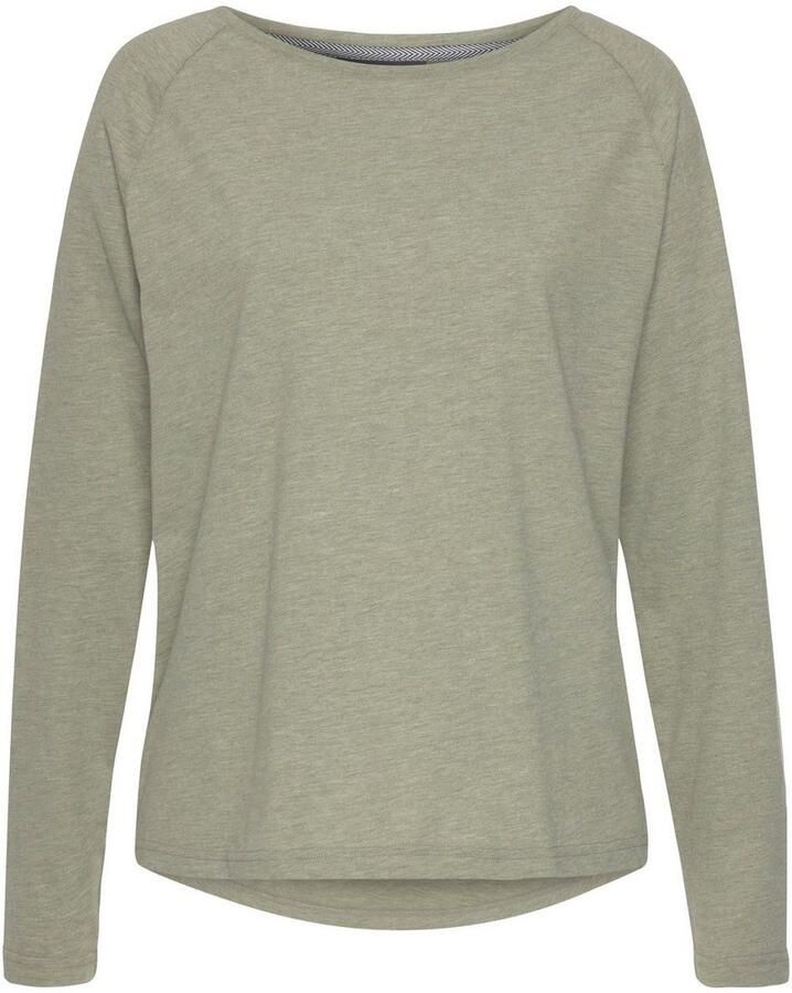 Elbsand Longsleeve Tira met logoprint op de rug shirt met lange mouwen sportief-casual