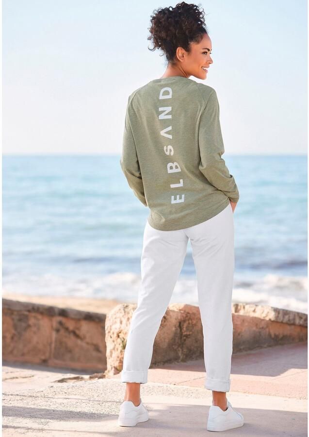 Elbsand Longsleeve Tira met logoprint op de rug shirt met lange mouwen sportief-casual - Foto 5