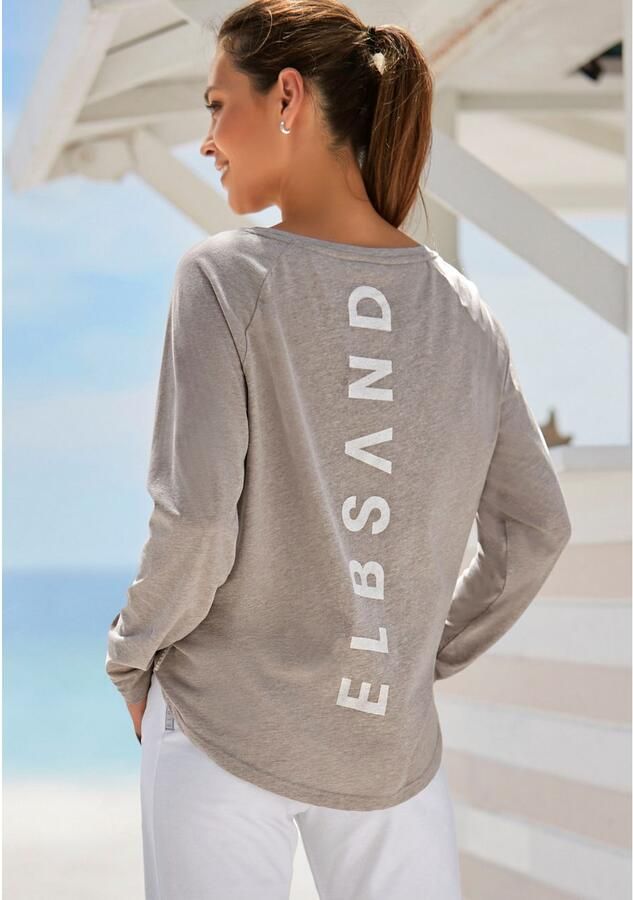 Elbsand Longsleeve Tira met logoprint op de rug shirt met lange mouwen sportief-casual - Foto 5