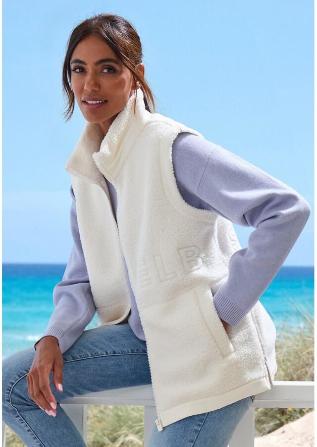 Elbsand Mouwloos fleecevest met zijdelingse ritssluitingen en hoge kraag - Foto 2