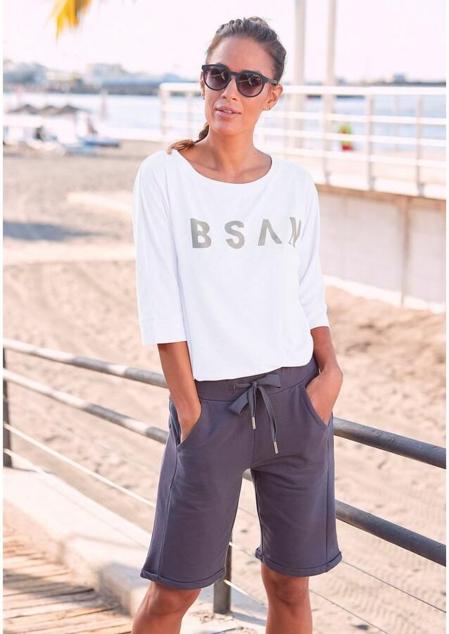 Elbsand Shirt met 3 4-mouwen IDUNA met logoprint katoenmix losse pasvorm - Foto 6