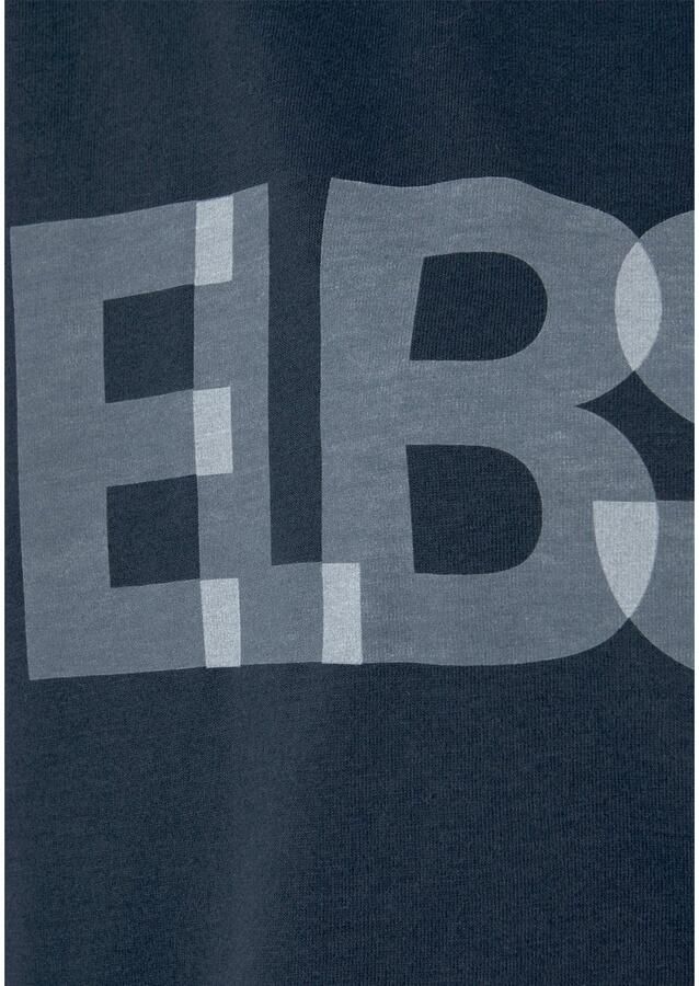 Elbsand Shirt met 3 4-mouwen met logoprint katoenmix losse pasvorm - Foto 2