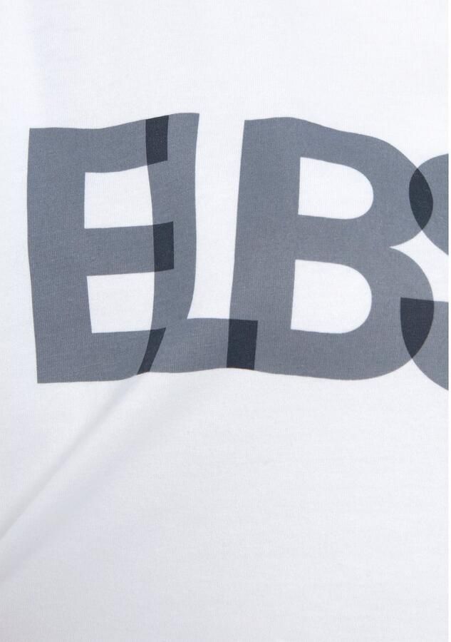 Elbsand Shirt met 3 4-mouwen met logoprint katoenmix losse pasvorm - Foto 5