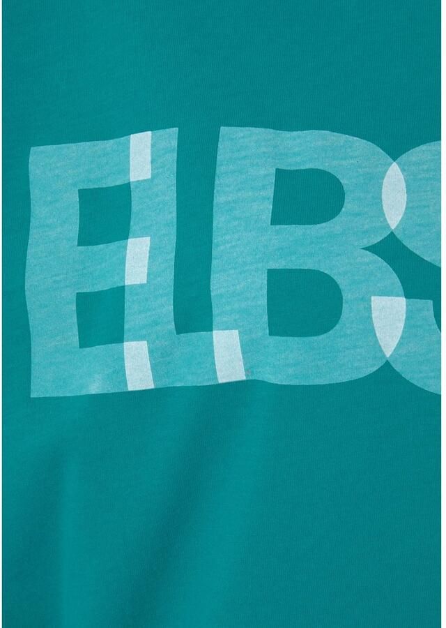 Elbsand Shirt met 3 4-mouwen met logoprint katoenmix losse pasvorm - Foto 2