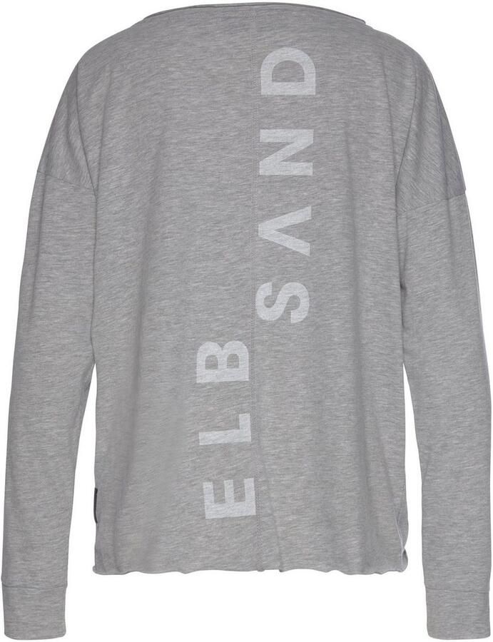 Elbsand Shirt met lange mouwen Eltje met logoprint op de rug longsleeve van katoenmix - Foto 2