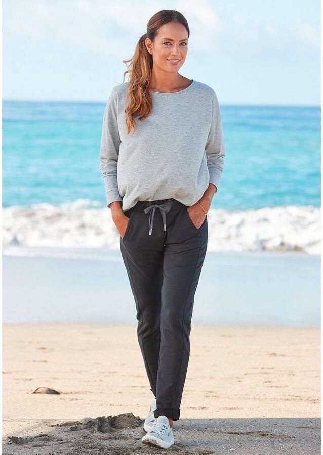 Elbsand Shirt met lange mouwen Eltje met logoprint op de rug longsleeve van katoenmix - Foto 5