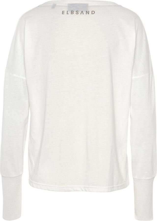 Elbsand Shirt met lange mouwen met logoprint katoenmix sportief-casual - Foto 3
