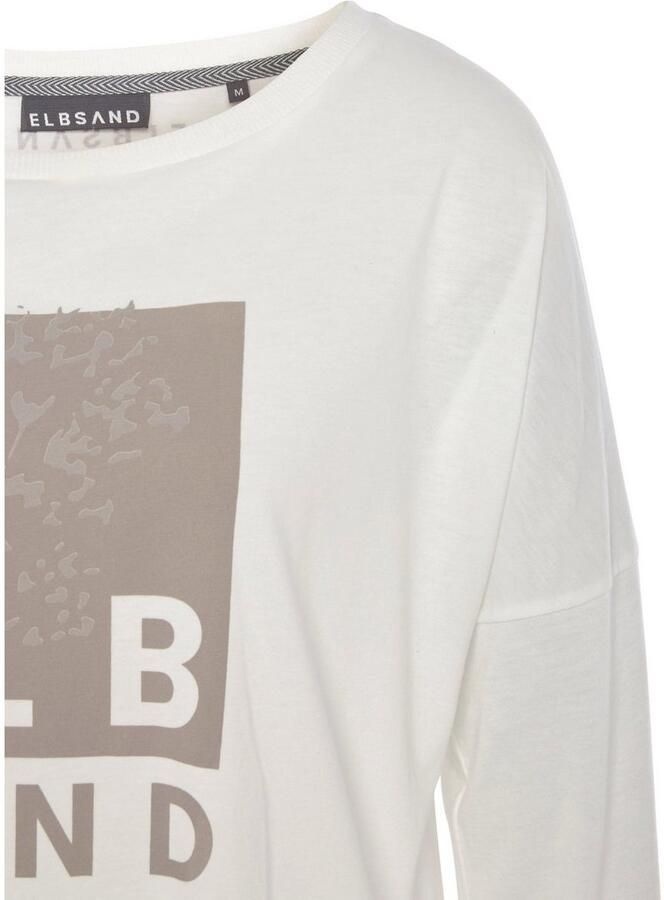 Elbsand Shirt met lange mouwen met logoprint katoenmix sportief-casual - Foto 2