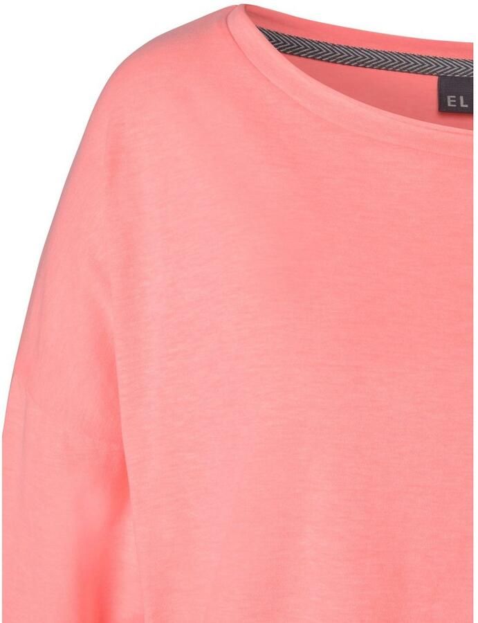 Elbsand Shirt met lange mouwen Raina met logoprint op de rug longsleeve van katoenmix - Foto 2