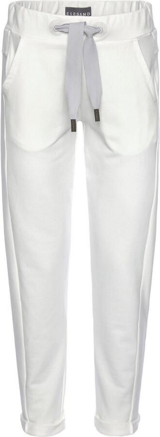 Elbsand Sweatbroek Brinja met logoprint op de tailleband en zakken joggingbroek loungebroek - Foto 8