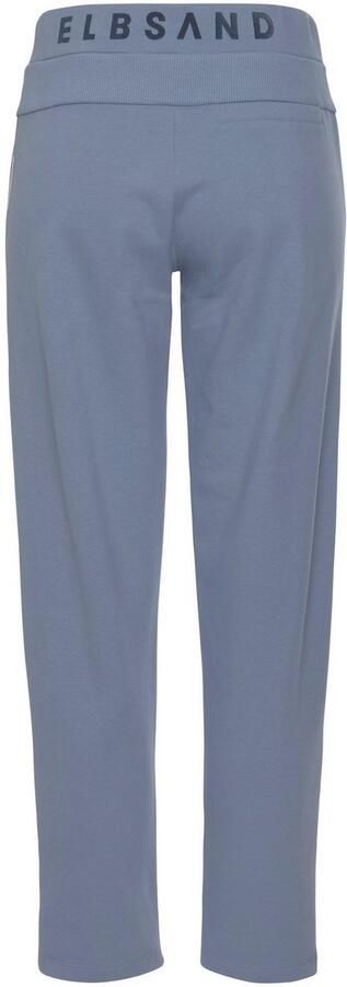 Elbsand Sweatbroek Brinja met logoprint op de tailleband en zakken joggingbroek loungebroek - Foto 7