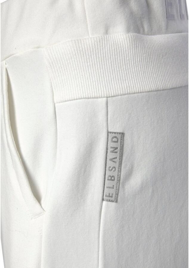 Elbsand Sweatbroek Brinja met logoprint op de tailleband en zakken joggingbroek loungebroek - Foto 6