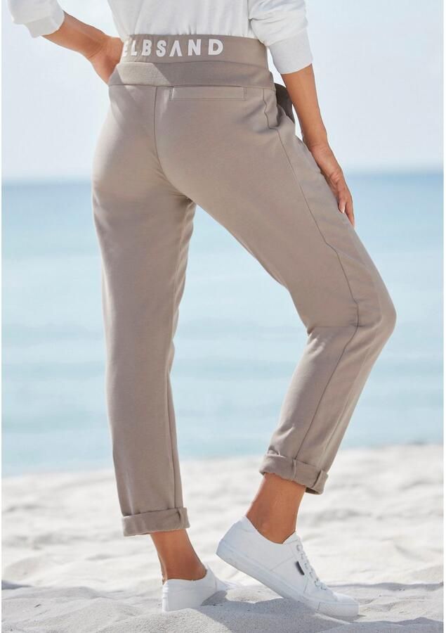 Elbsand Sweatbroek Brinja met zakken en brede trekkoorden joggingbroek casual pasvorm - Foto 3