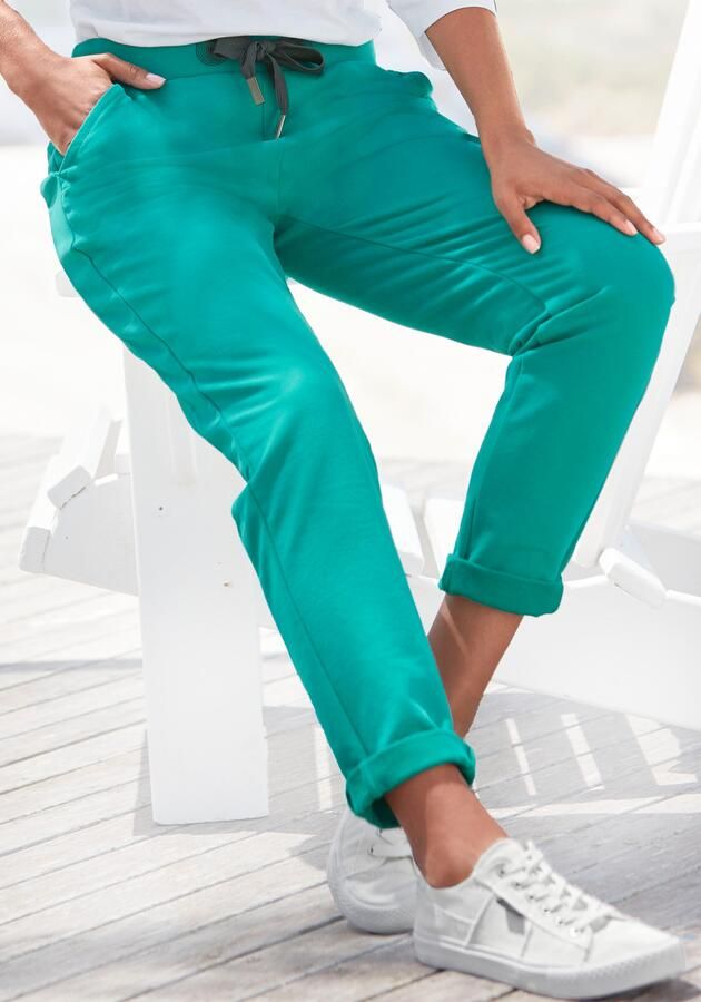 Elbsand Sweatbroek Brinja met zakken en brede trekkoorden joggingbroek casual pasvorm - Foto 5