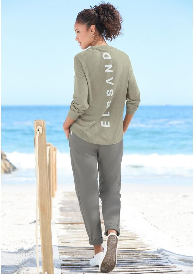 Elbsand Sweatbroek Brinja met zakken en brede trekkoorden joggingbroek casual pasvorm - Foto 2