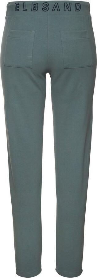 Elbsand Sweatbroek met logoprint achter joggingbroek met trekkoord en zakken - Foto 7