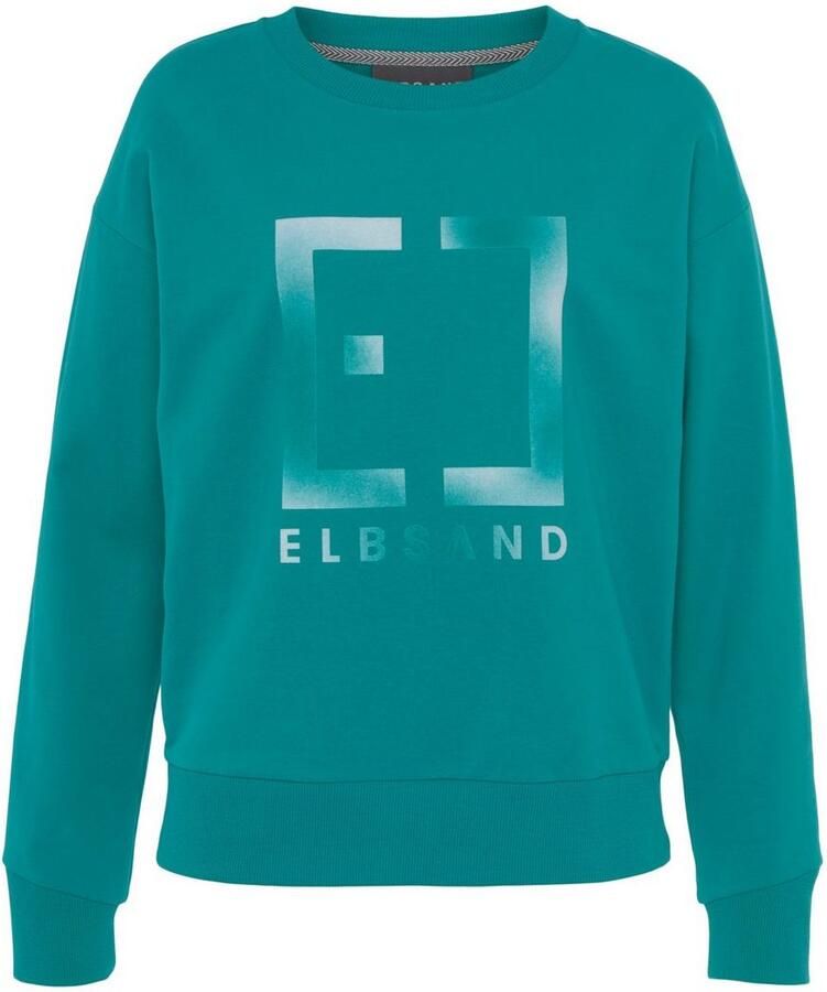 Elbsand Sweatshirt Fionni met grote logoprint sportief-casual