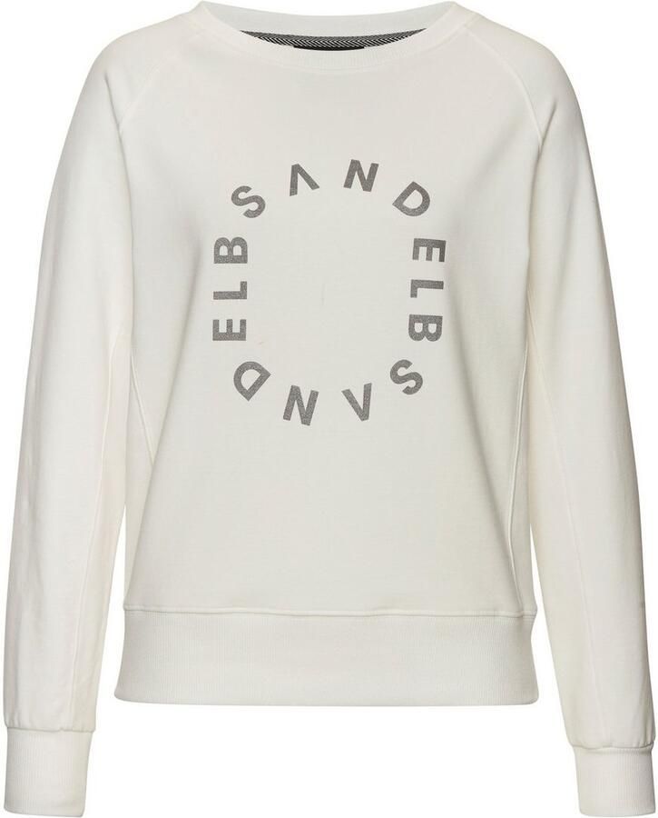 Elbsand Sweatshirt met frontprint ronde hals printpullover casual-sportief - Foto 5