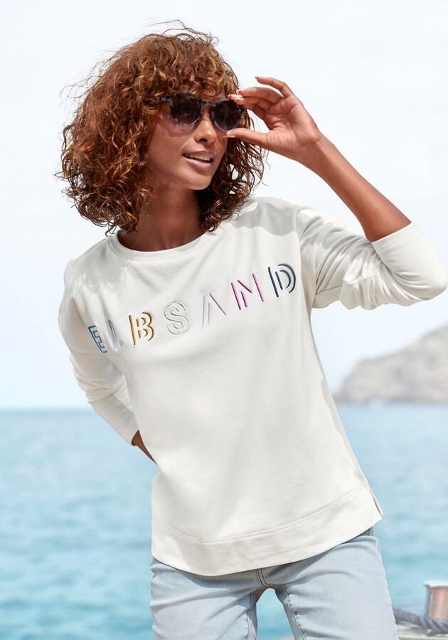 Elbsand Sweatshirt met logo-borduurwerk voor losse pasvorm sportief-casual - Foto 5