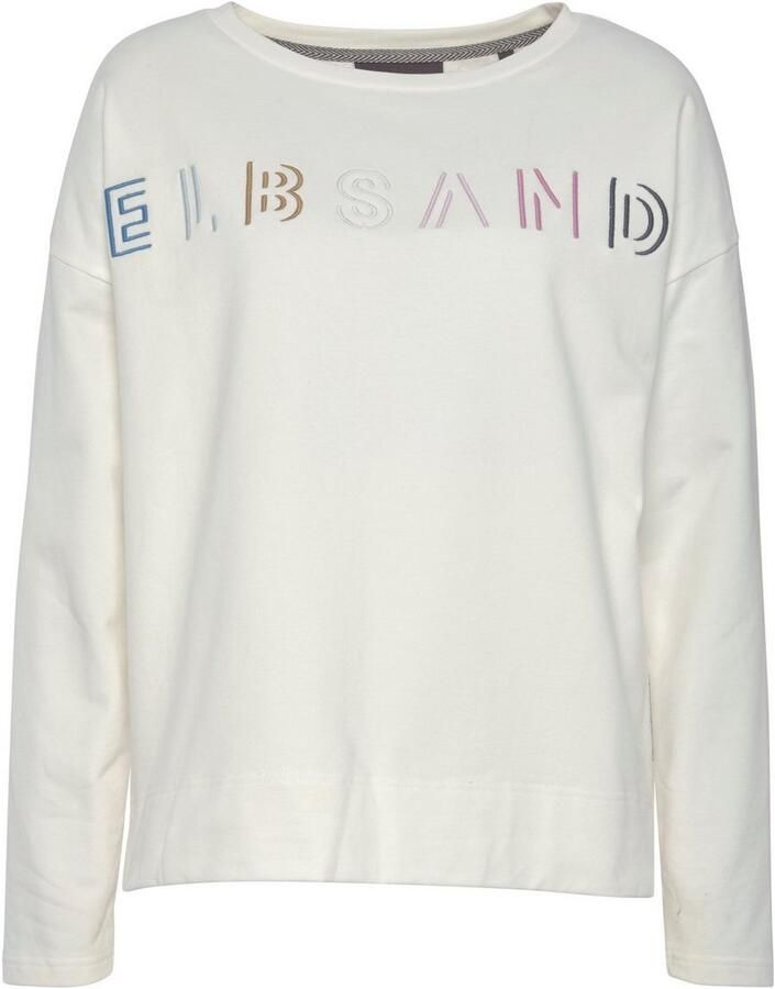 Elbsand Sweatshirt met logo-borduurwerk voor losse pasvorm sportief-casual