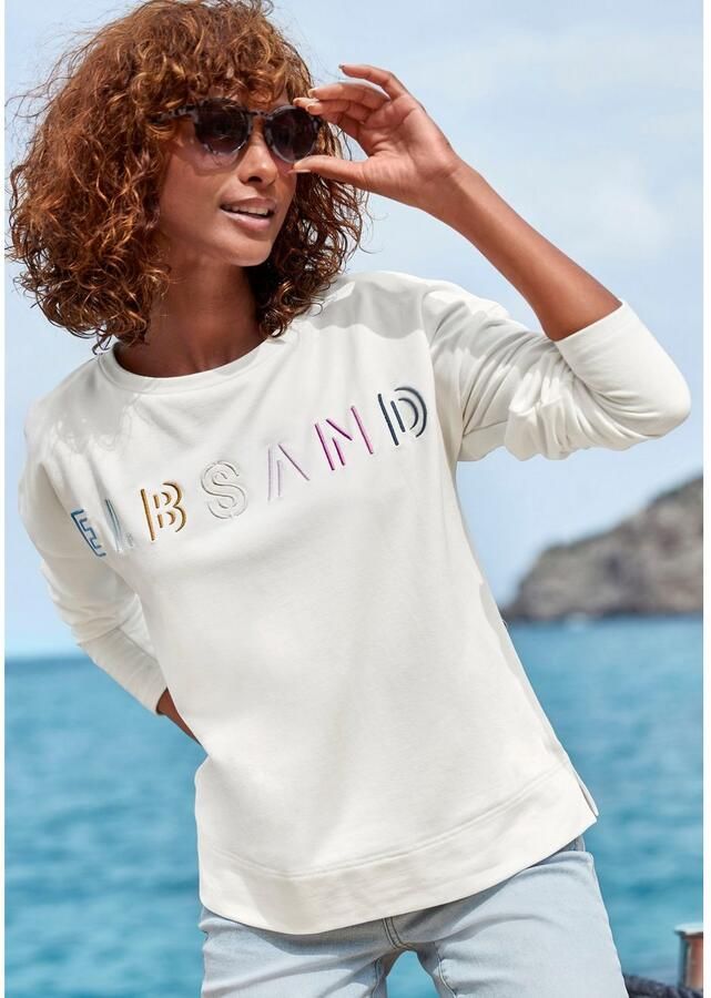 Elbsand Sweatshirt met logo-borduurwerk voor losse pasvorm sportief-casual - Foto 2