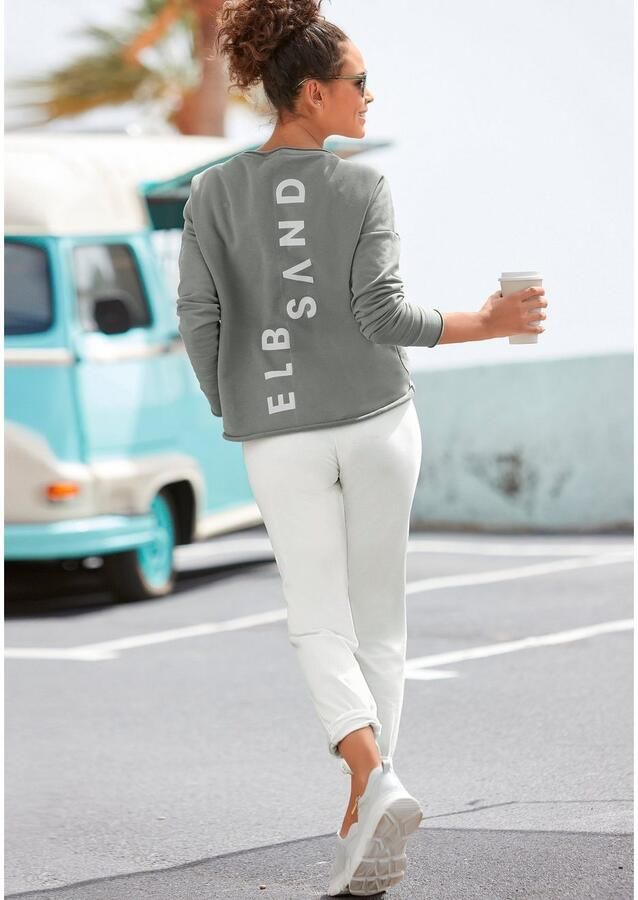Elbsand Sweatshirt Raina met logoprint op de rug sportief-casual - Foto 3