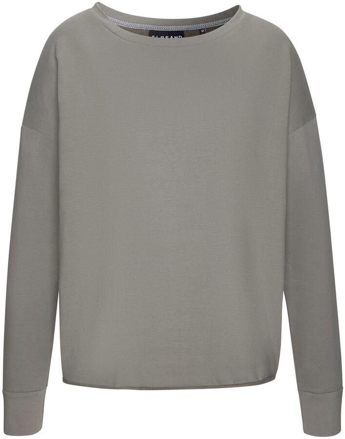 Elbsand Sweatshirt Raina met logoprint op de rug sportief-casual
