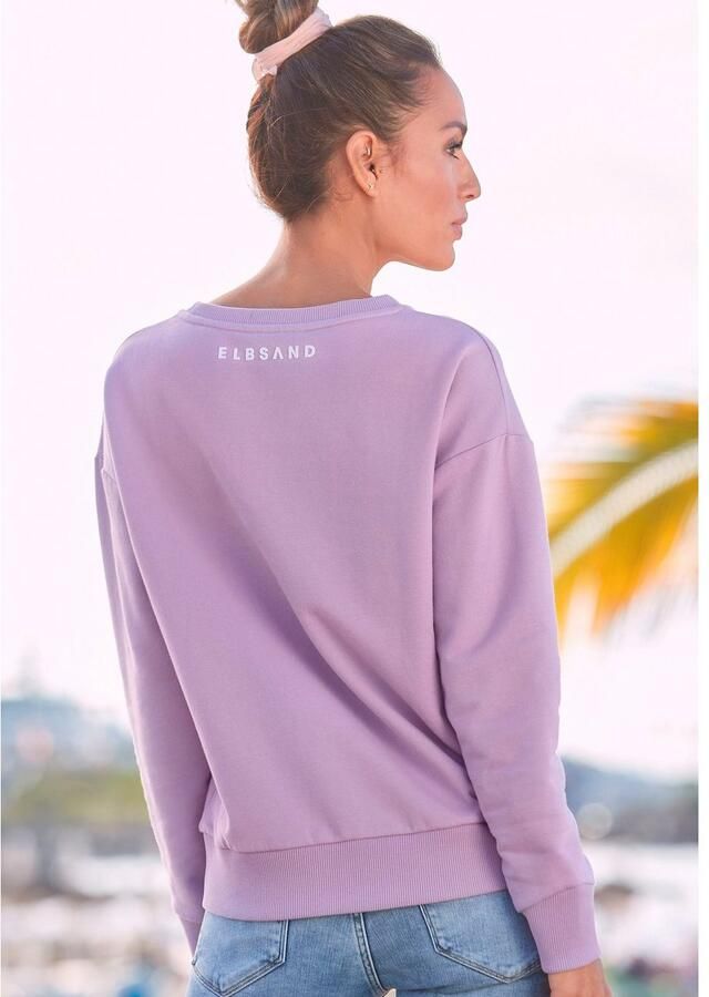 Elbsand Sweatshirt Ylva met logoprint sportief-casual - Foto 2