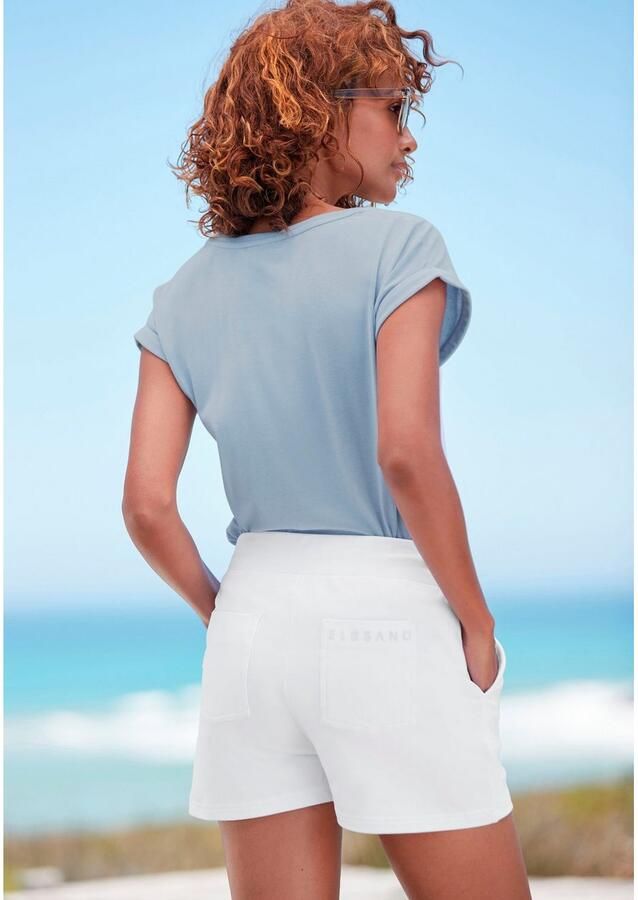 Elbsand T-shirt Eldis met logoprint korte mouwen shirt van katoenmix sportief-casual - Foto 6