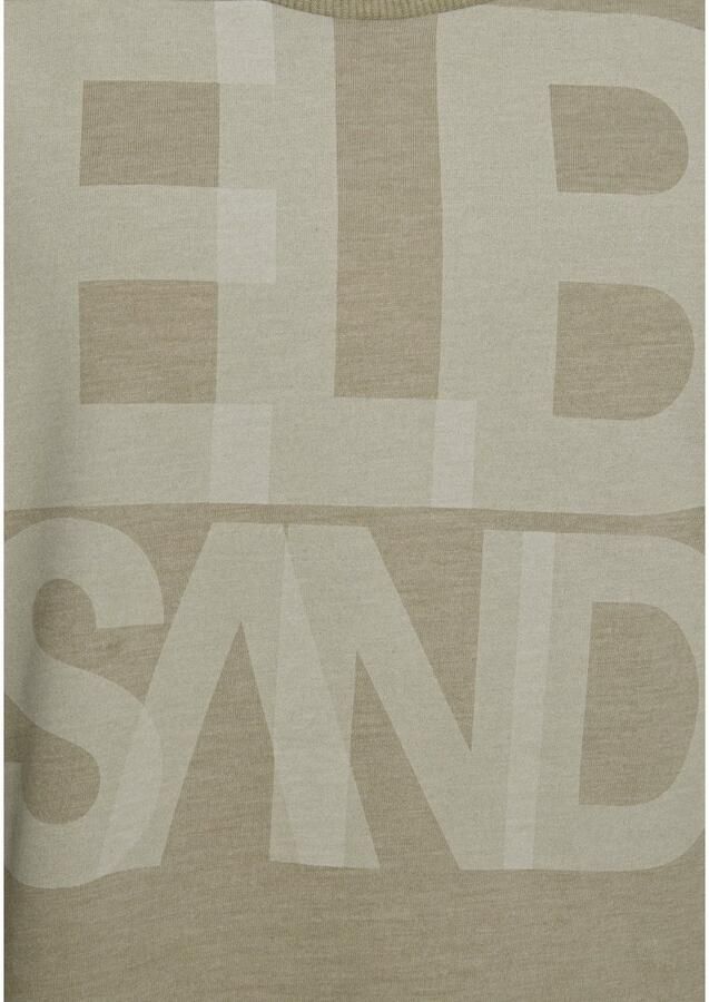 Elbsand T-shirt Eldis met logoprint korte mouwen shirt van katoenmix sportief-casual